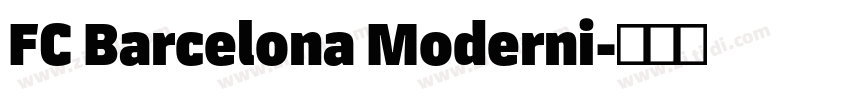 FC Barcelona Moderni字体转换